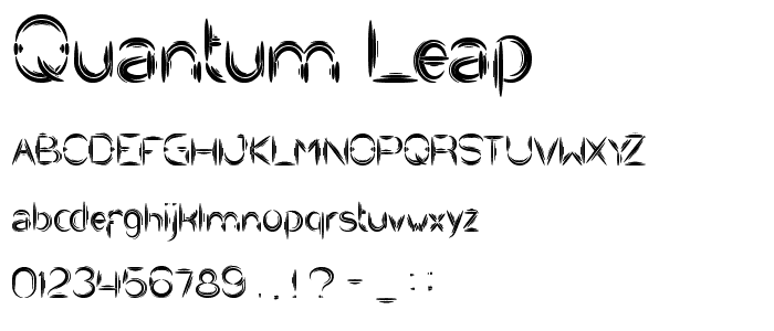 Quantum Leap font